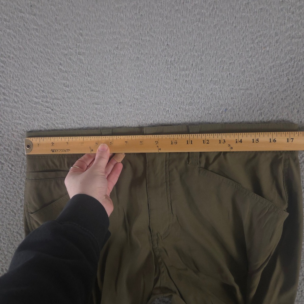Orvis Pants Mens 34x30 Olive Green Straight Leg Nylon Stretch Tech Hiking Travel - Picture 5 of 14